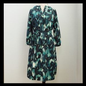 NWT Mossimo 3/4 Sleeve Blouson Watercolor Dress